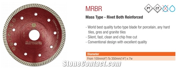 MRBR_Mass Type Rivet Both Reinforced Saw Blade for Ceramic